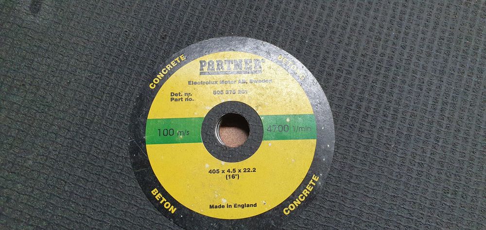 Tarcza korundowa do betonu Partner 400x4,0x22,2 Łódź