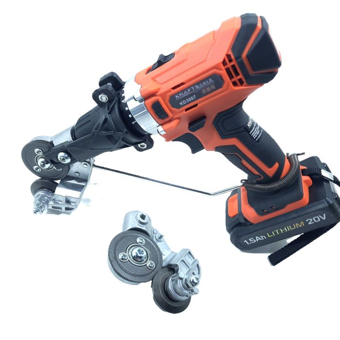 Nożyce DEKARSKIE adapter do cięcia blachy na wkrętarkę KD10788
