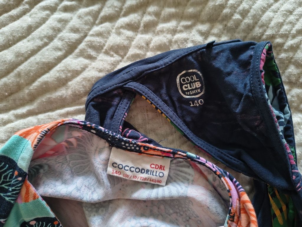 2 bluzki letnie coccodrillo i cool club r.140