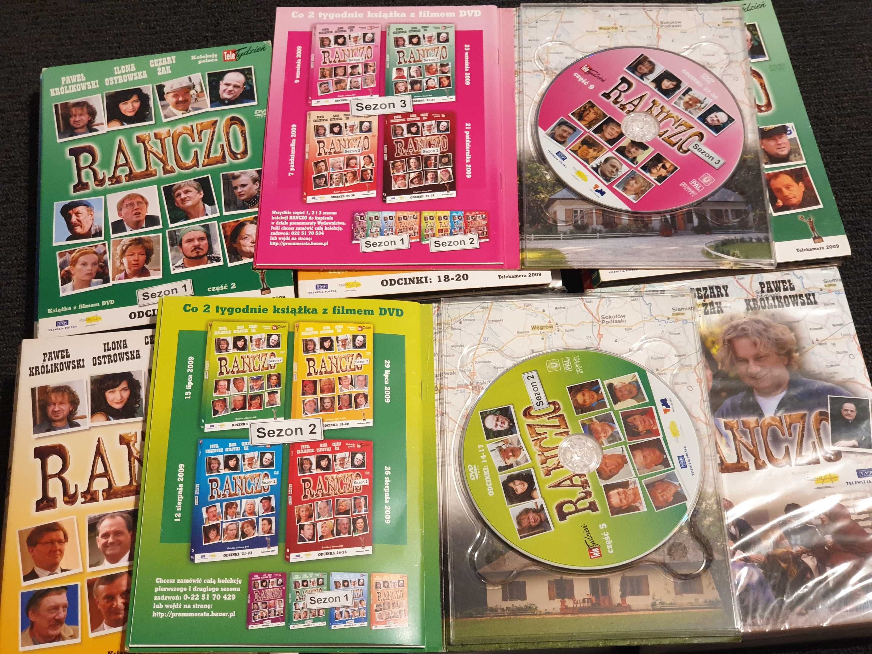 Serial Ranczo. Sezon 1 - 5, płyty DVD