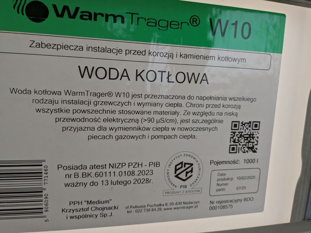 Mauser mauzer 1000l + woda kotłowa 500l