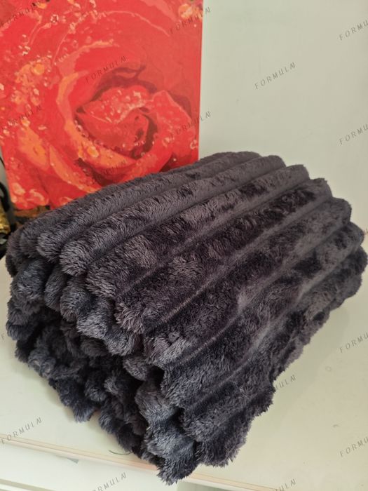 Шарпей "імператорський" плед в полоску плотний в подарунковій упаковці