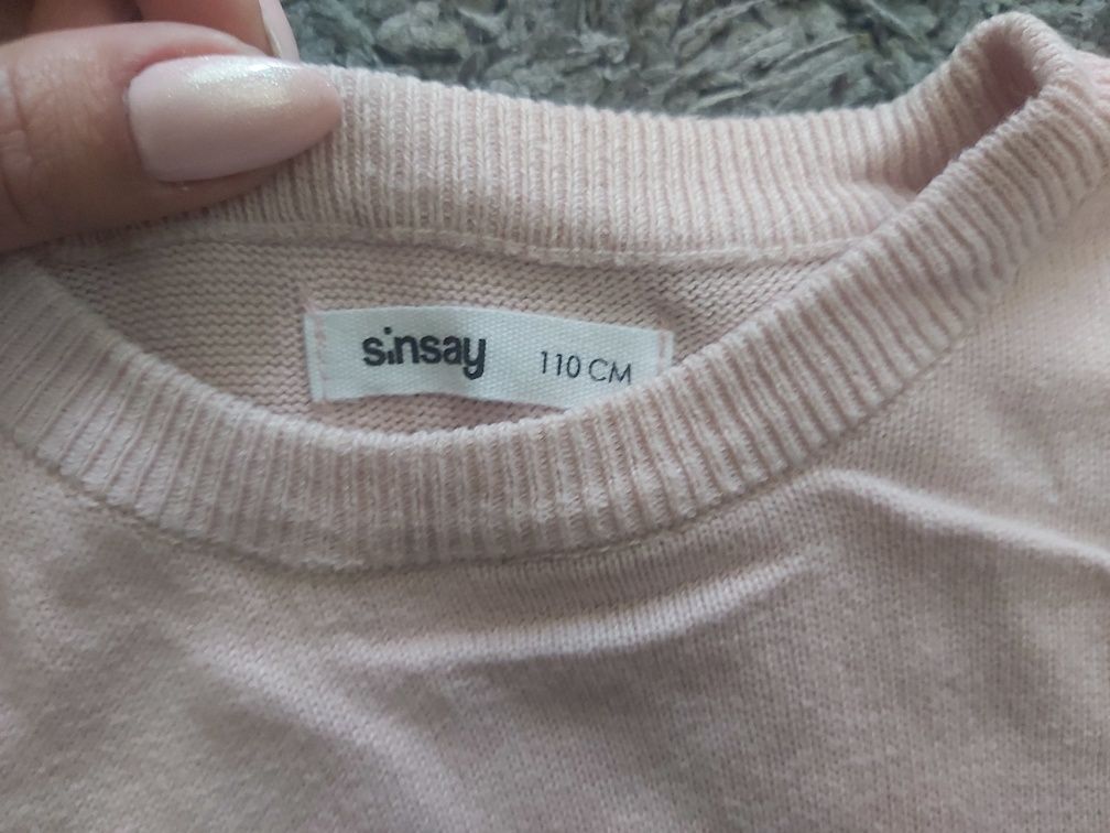 Sweterek dziewczęcy Sinsay rozmiar 110