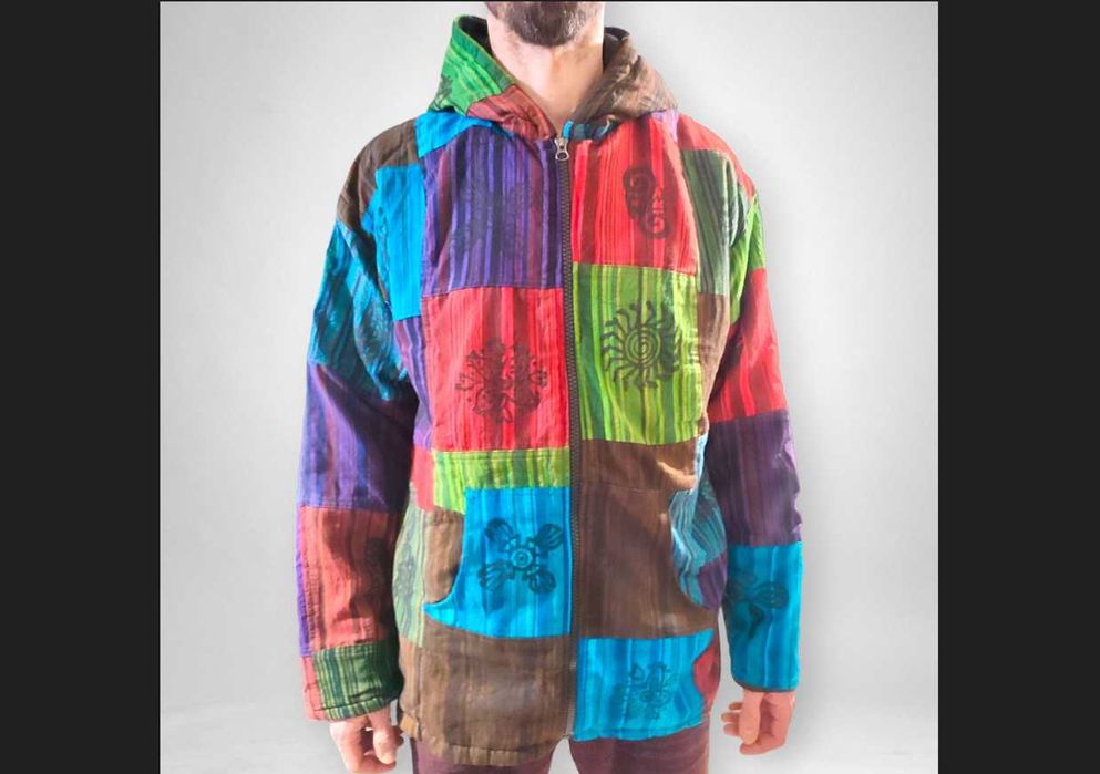 Festiwal Boho Indie Bluza Kurtka Z Kapturem Unisex