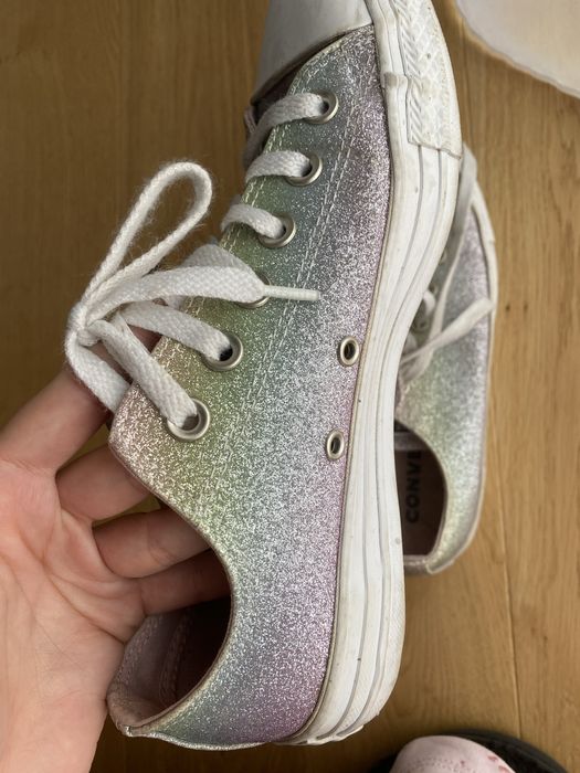 Buty converse brokatowe