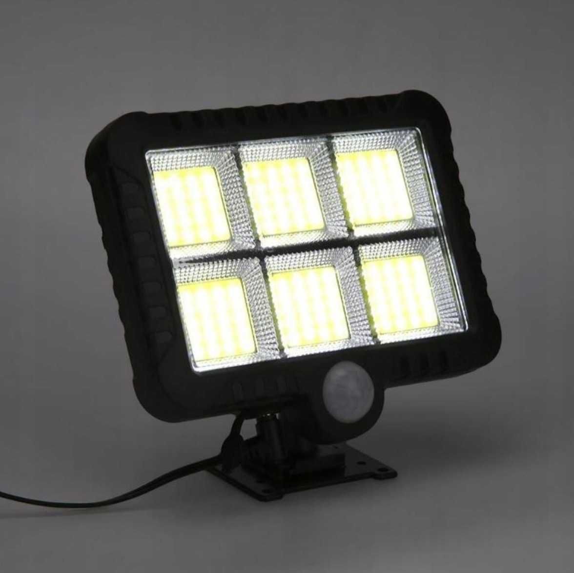 Lampa solarna latarnia z pilotem czujniki 122 LED