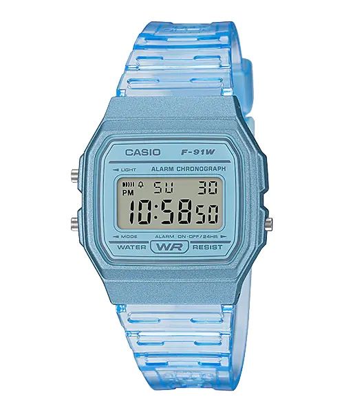 Relógio Casio F-91WS-4DF Rosa /Azul