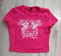 Piękny różowy t-shirt Shein