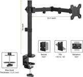 Amazon Basics Stojak na 1 monitor komputerowy, do biurka