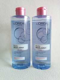 L'oreal Paris płyn micelarny 400 ml - skóra sucha i wrażliwa - NOWY