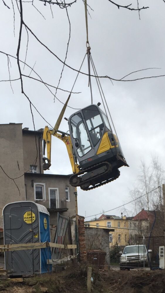 Minikoparka 1,6t oraz 2,5t wiertnica usługi oczyszczalnie pomorskie