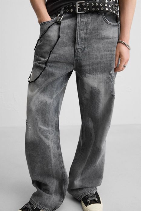 Zara flare jeans сірі, 34 розмір