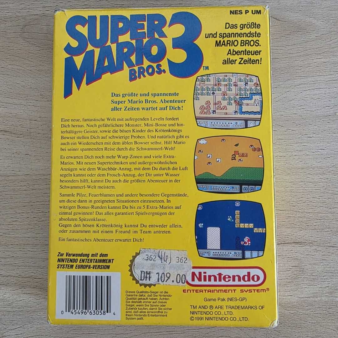 Super Mario 3 Bros (BOX) / NES / JAK NOWA!