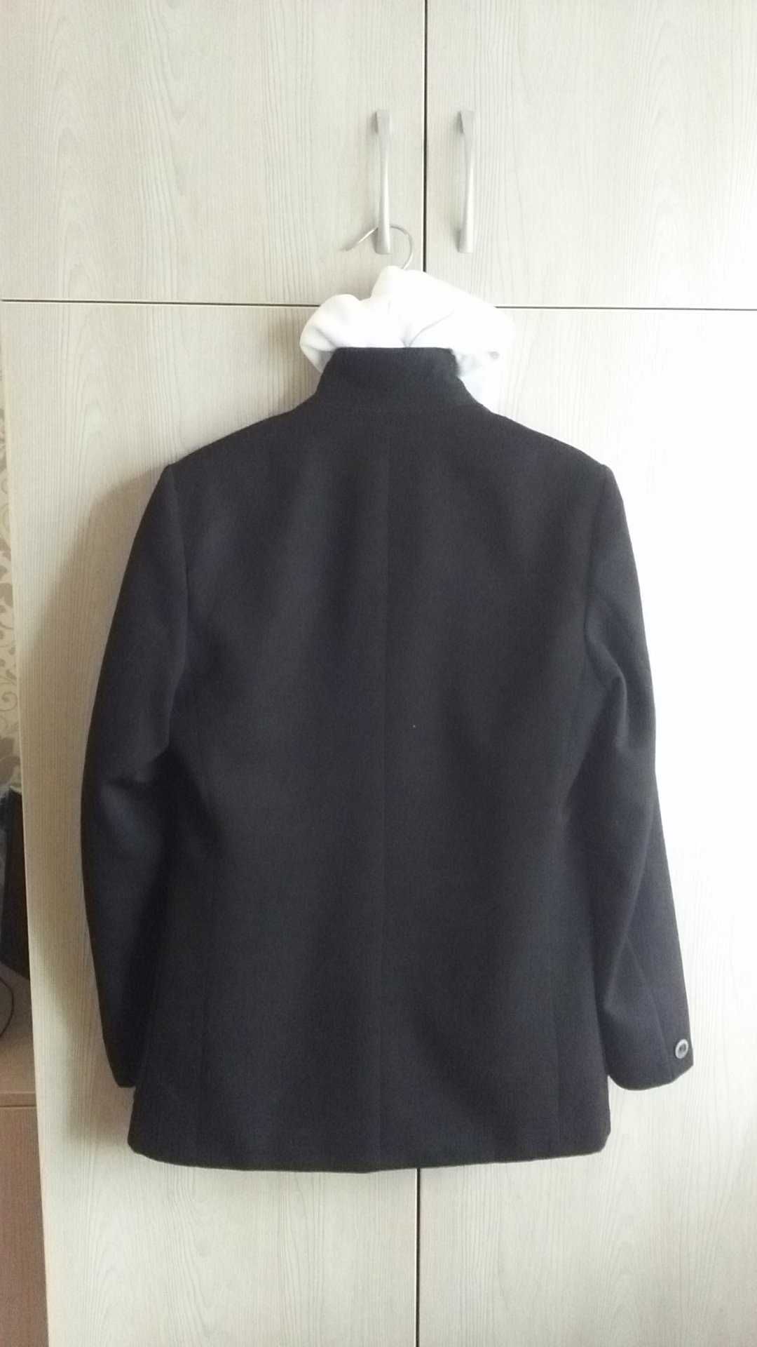 Новый черный унисекс пиджак приталенный new black jacket мужской