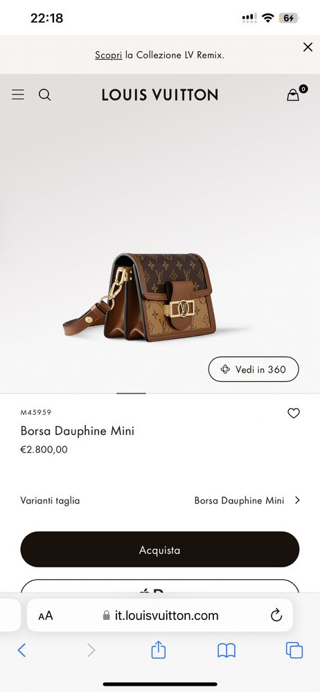 Продаю сумку Louis Vuitton Dauphine Mini (metis alma) оригинал