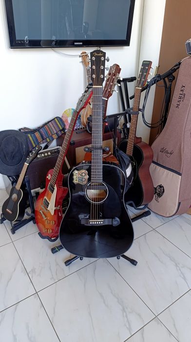 Гитара для байкера Fender CD-60 с Fishman Neo-D Humbucker!