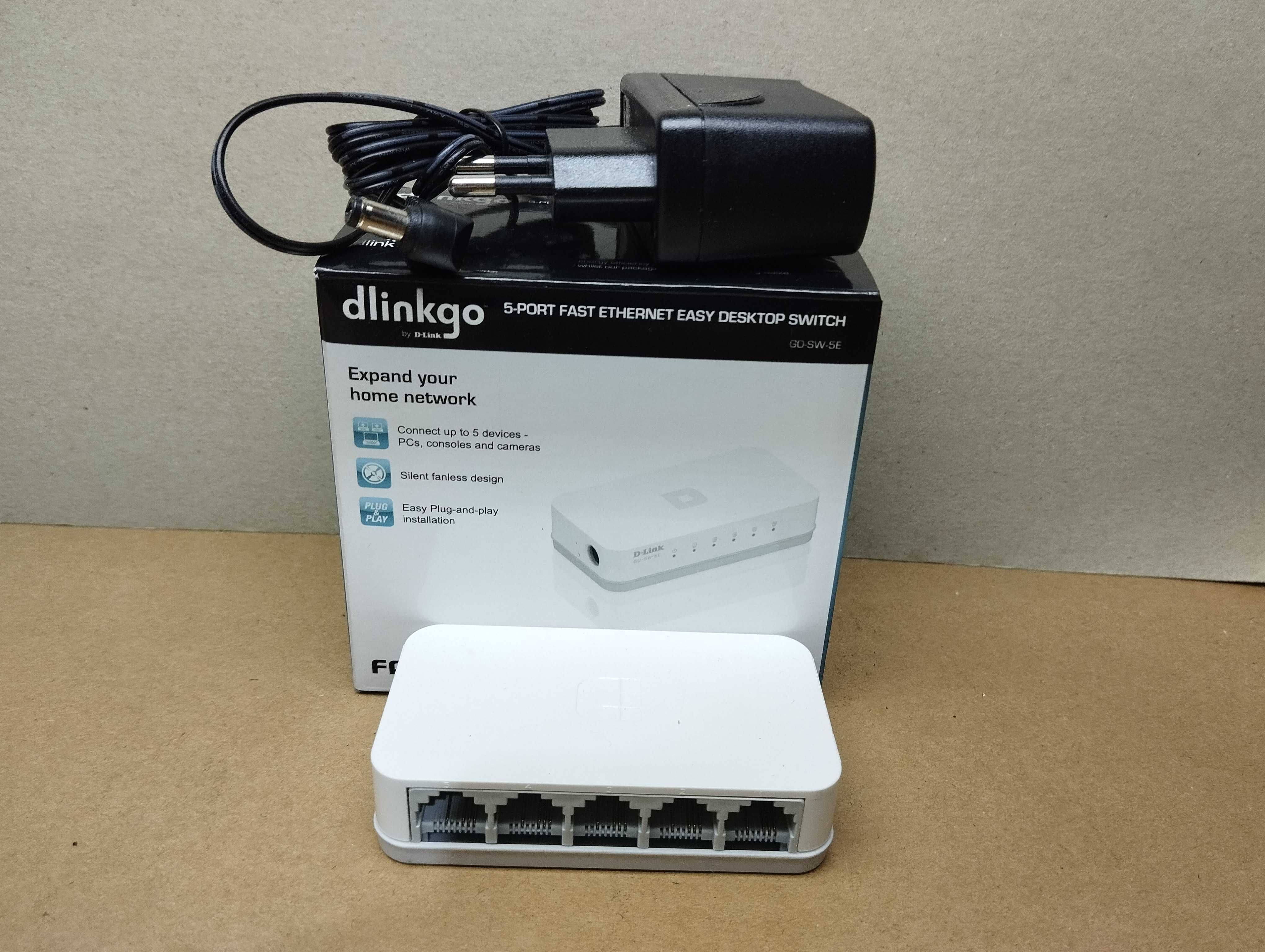 Switch Ethernet 5 portas Dlinkgo