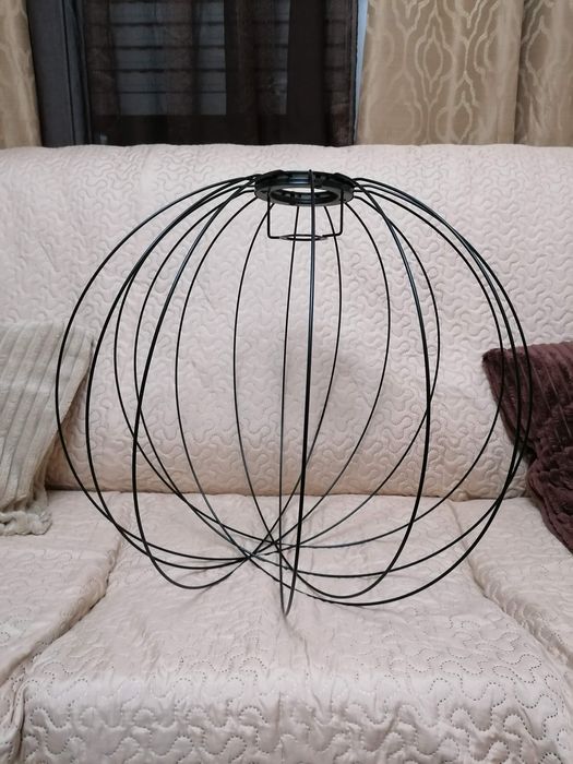 Candeeiro de teto preto