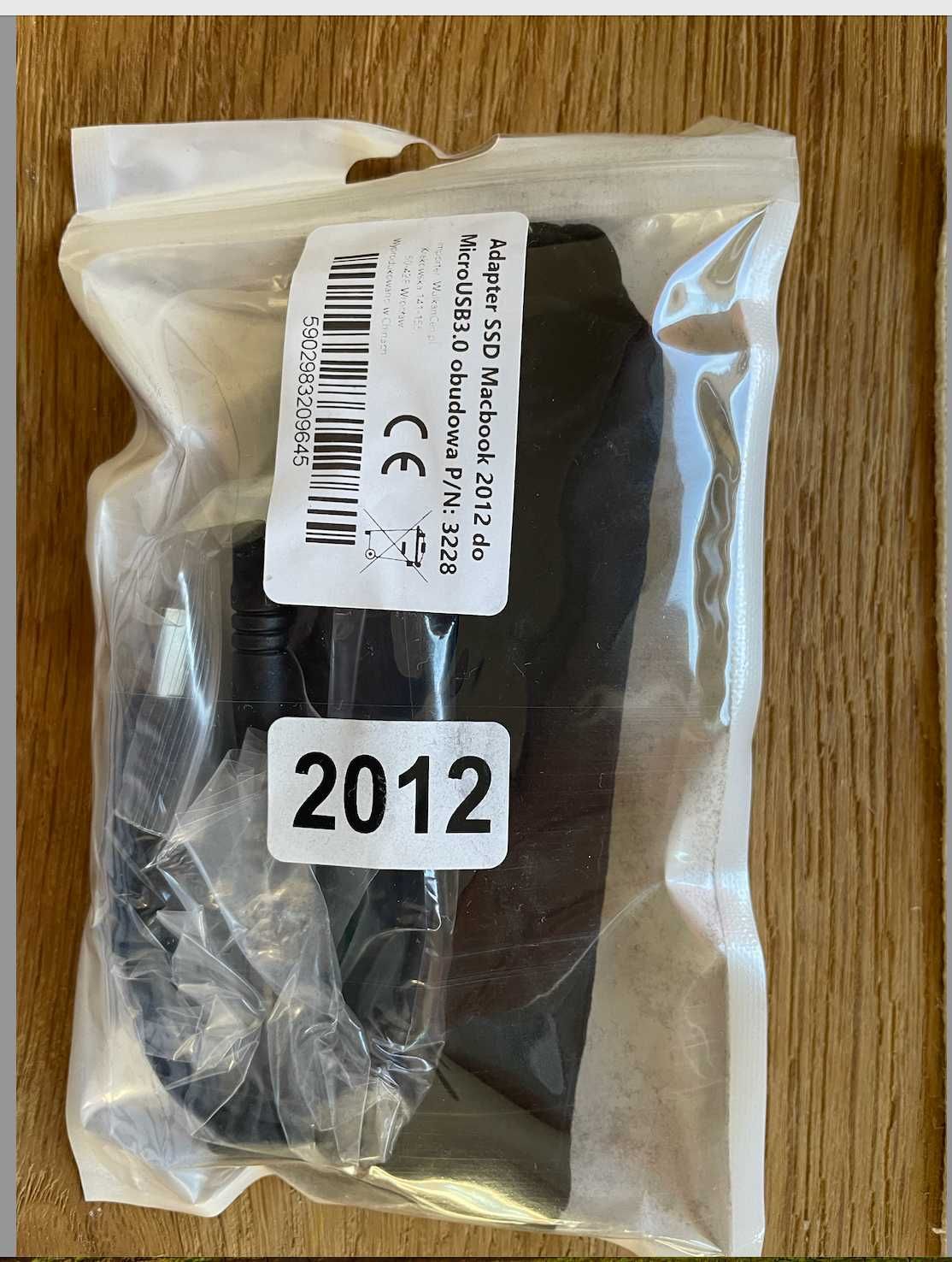 Adapter SSD Macbook 2012 do Micro USB3.0 obudowa P/N: 3228