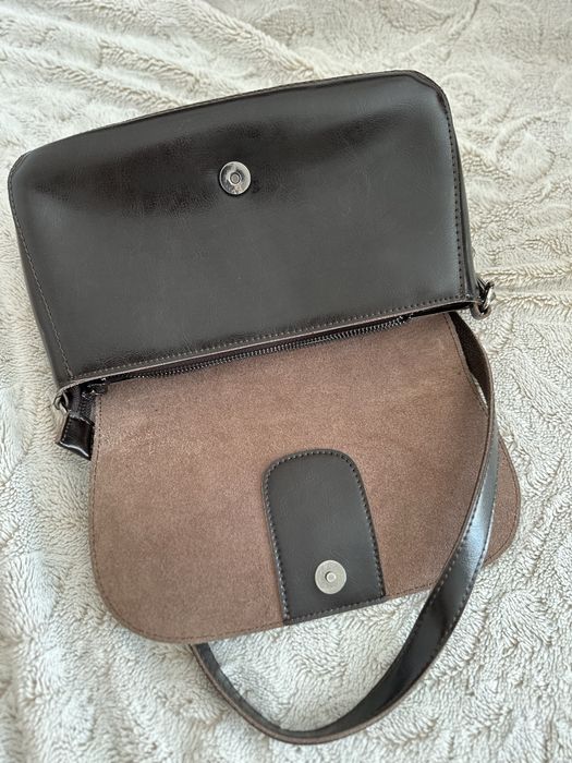 Сумка жіноча шкіряна коричнева