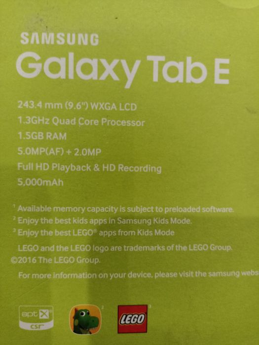 Планшет Samsung Galaxy Tab E SM-T561 б/у