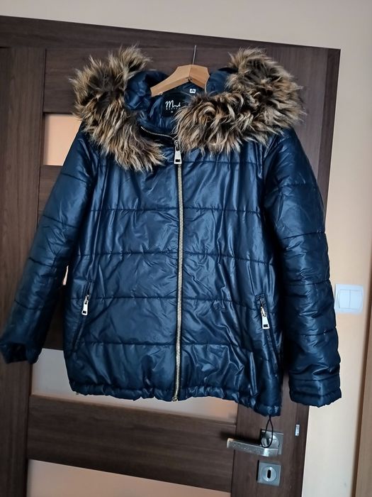 Kurtka zimowa kobalt oversize