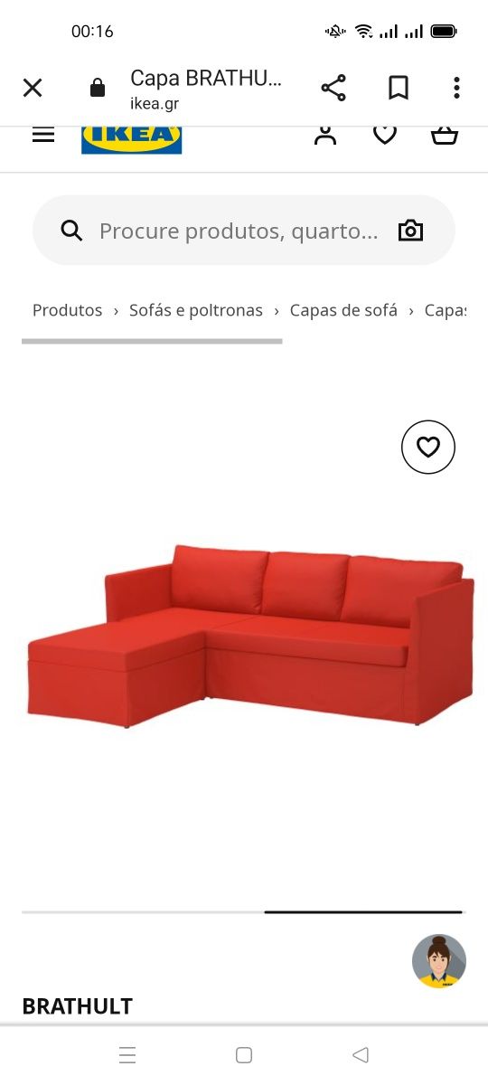 Capa p/sofá Brathult/ Jogo cama El Corte Inglês. NOVOS