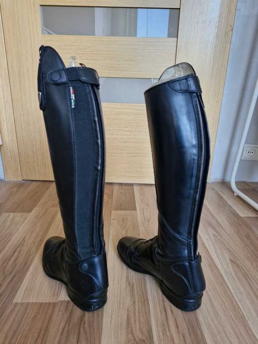 Skórzane oficerki jeździeckie Tattini Boxer Close Contact r.38 Czarne