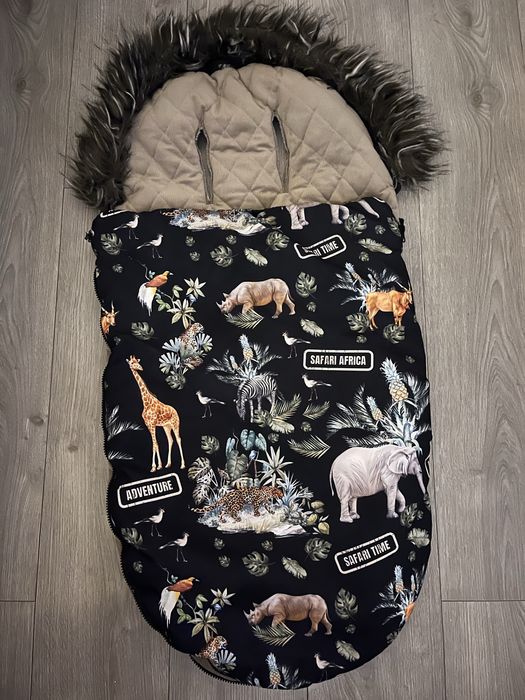 Śpiworek dziecięcy do wózka ocieplany