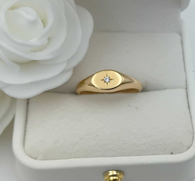 Złoty Pierścionek rozmiar 14 próba 585 NOWY / Fajne Okazje Radomsko