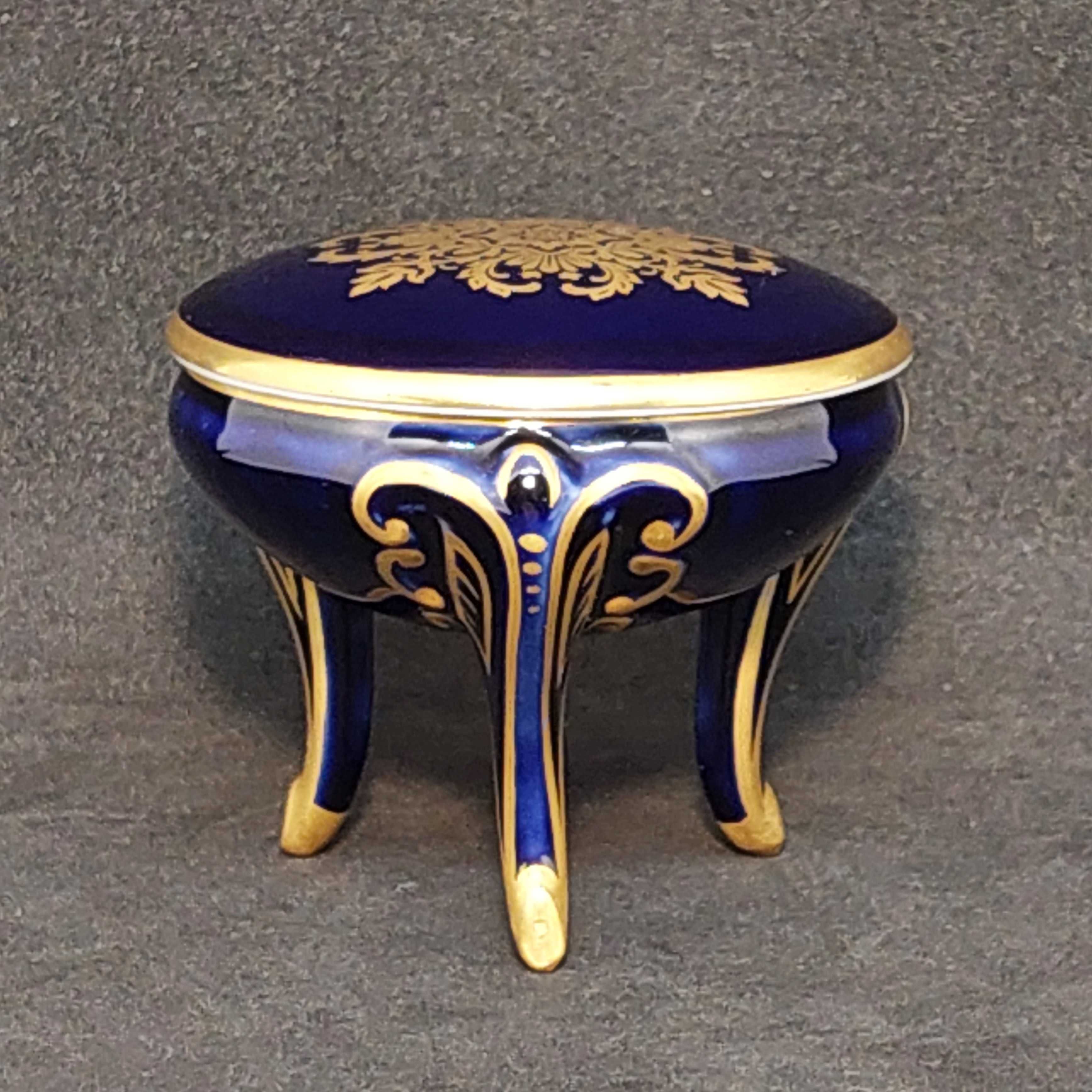 РЕДЧАЙШАЯ шкатулка Германия ROSENTHAL 1949 год РОЗЕНТАЛЬ фарфор ЗОЛОТО