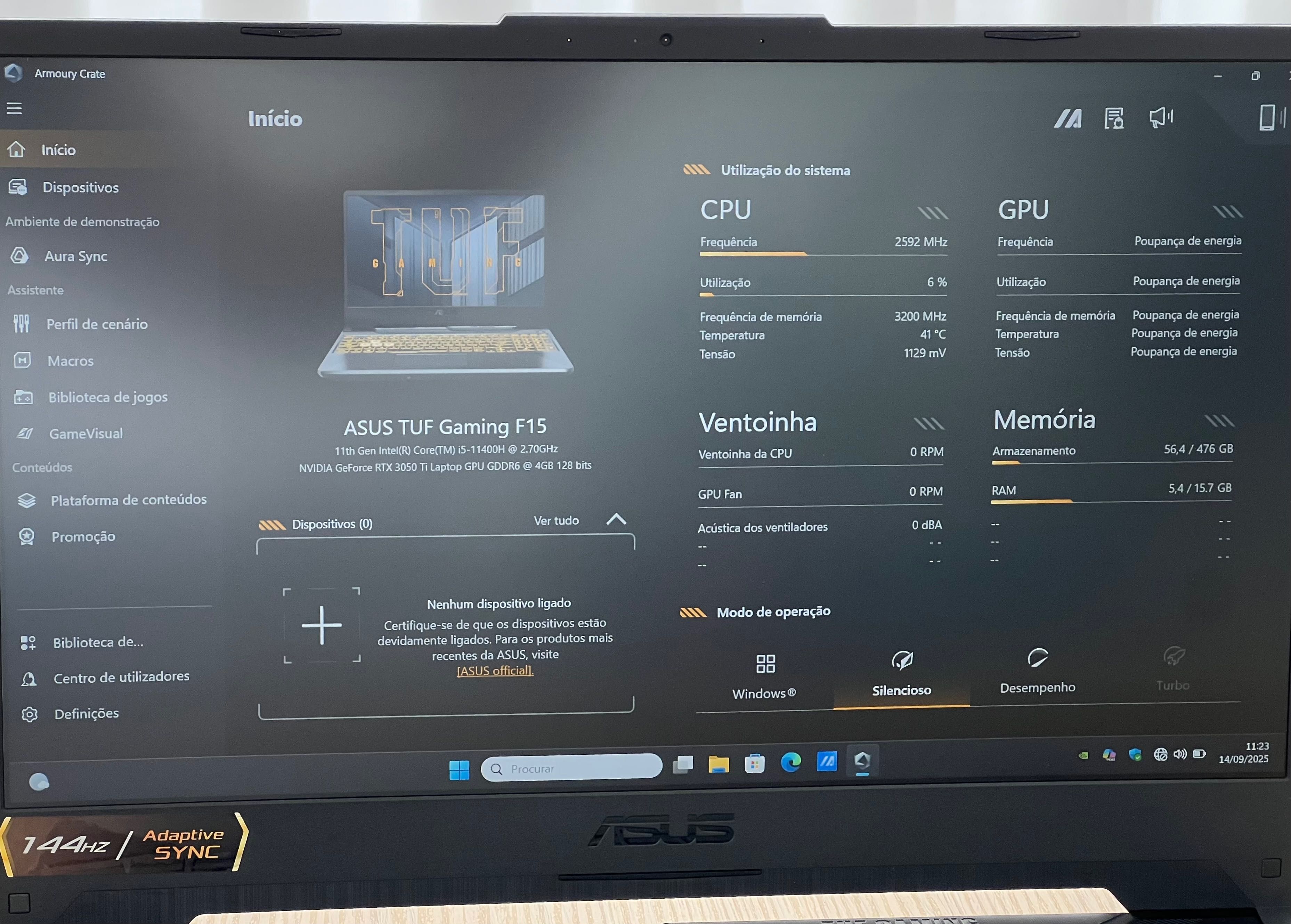 ASUS TUF Gaming F15 | RTX 3050 Ti | i5-11400H | 16GB | 512GB SSD