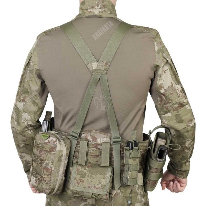 РПС. Ремінь тактичний місійний ANAFARTA, 80 см, три кольори камуфляжу