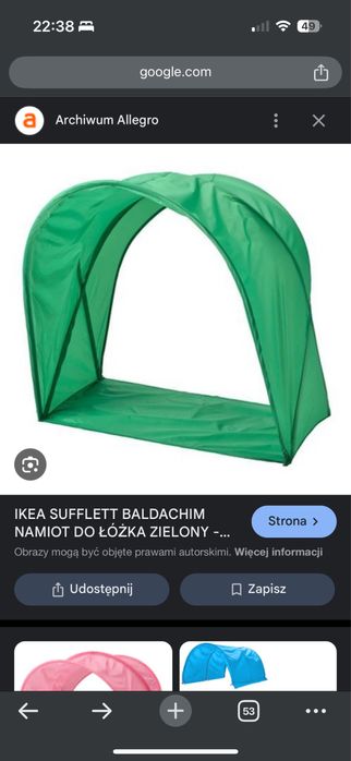 Łóżko Ikea Kritter 70x160