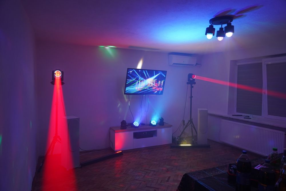 Wynajem nagłośnienia: JBL PartyBox 300 + oświetlenie + wytwornica dymu