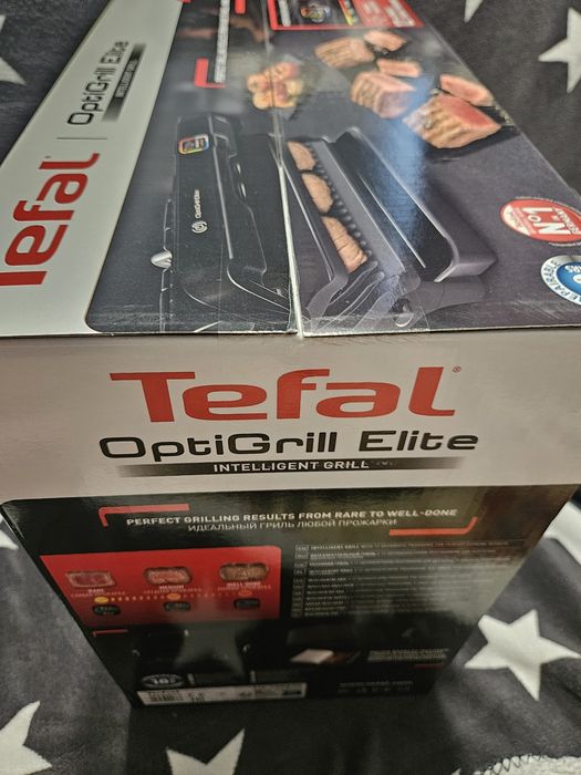 Tefal OptiGrill Elite – Inteligentny Grill (GC750D) Nowy, 12 programów