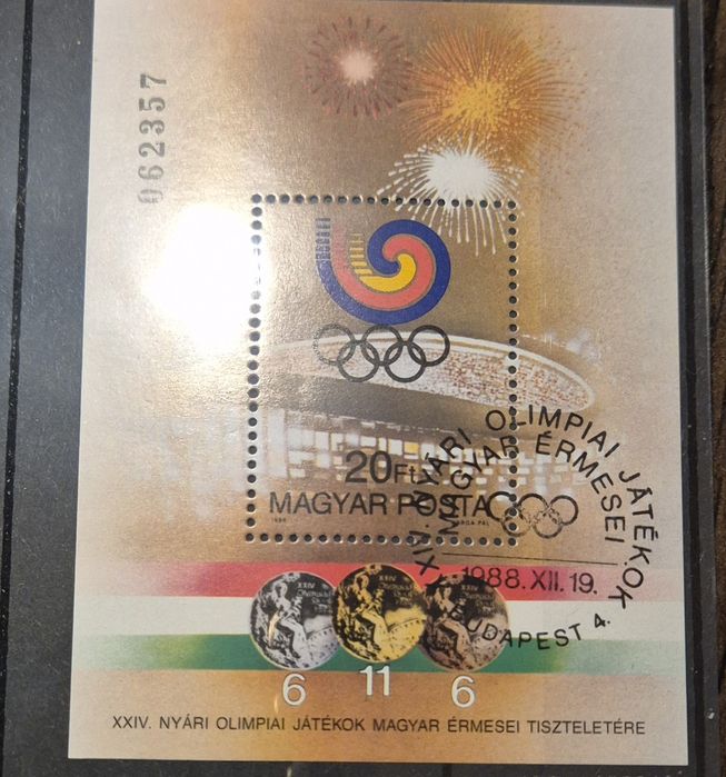 Znaczek olimpiada Seul 88