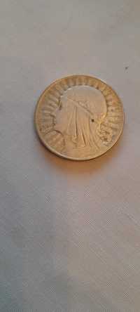Moneta  10zl  Głowa  Kobiety z 1933 roku
