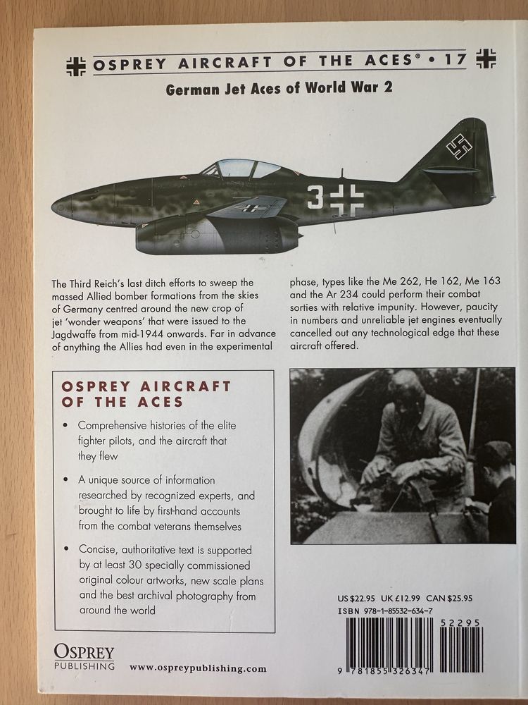 Livro “German Jet Aces of World War 2” da Osprey