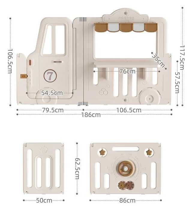 Дитячий манеж Terrio “Retro L” 180х200 см
