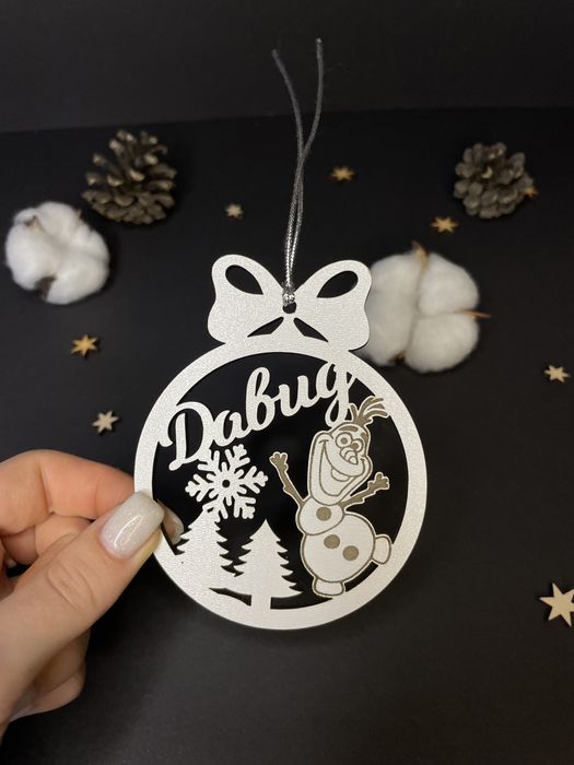 Іменна іграшка на ялинку, подарунок на новий рік, прикраса на ялинку