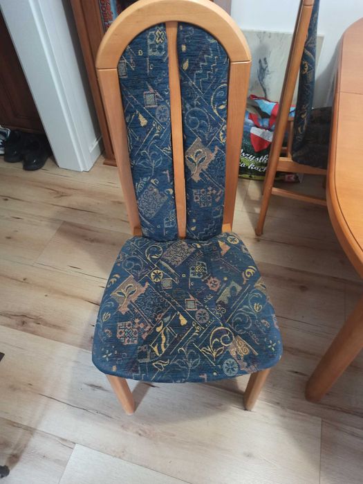 Bardzo duży solidny stół dębowy rozkładany 90x160-210