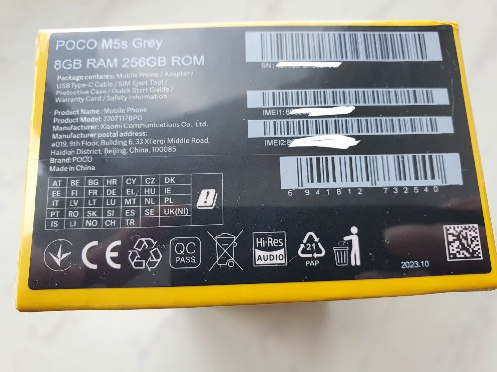 Poco m5s 8/256 grey