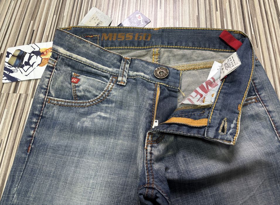 Spodnie damskie jeans roz.25 pas 70 cm Miss Sixty nowe niebieskie