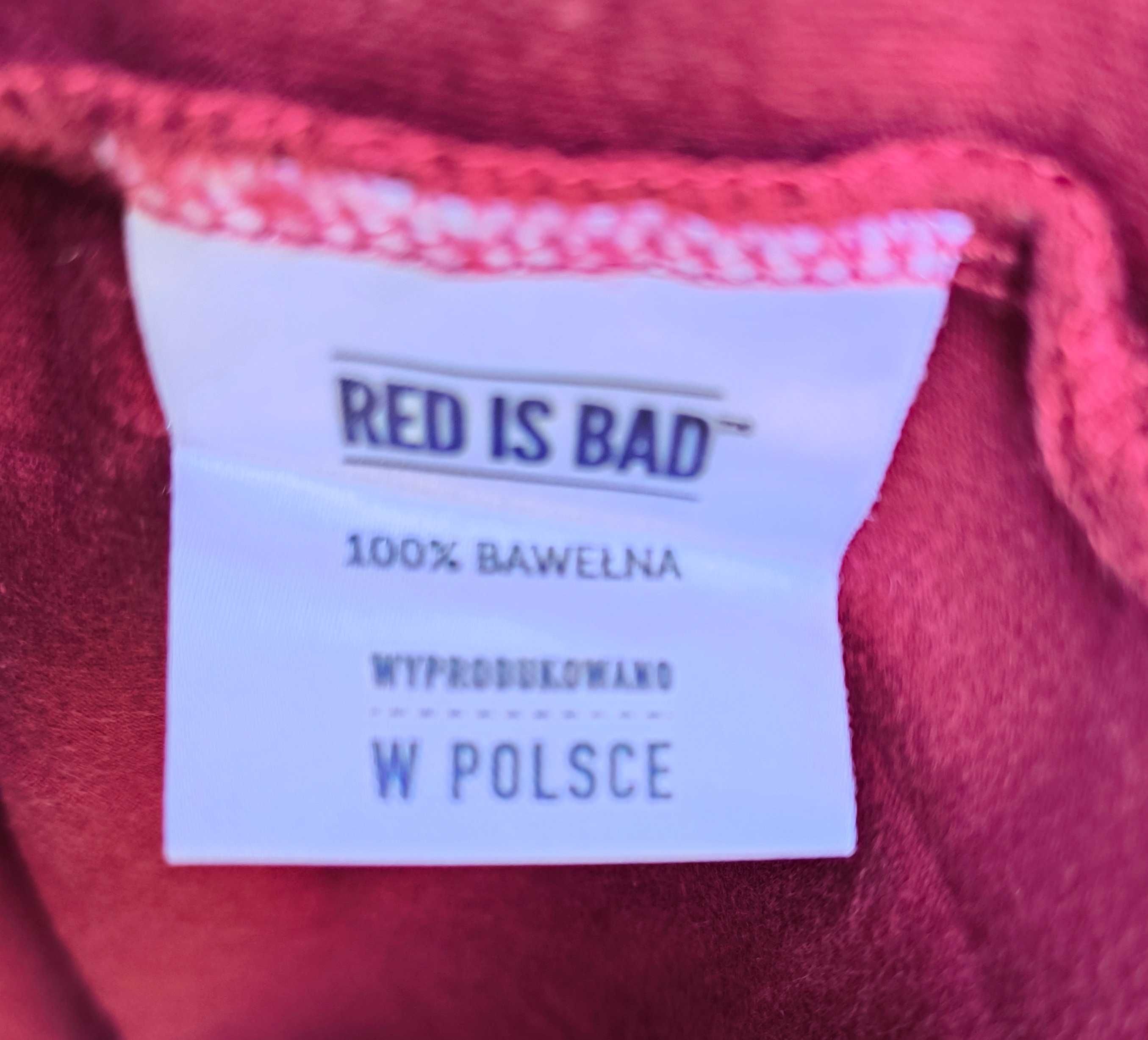 Koszulka T-shirt Red is Bad Czerwona Orzeł
