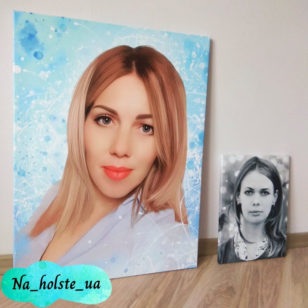Арт портрет/малюнок по фото!Арт картина на холсте