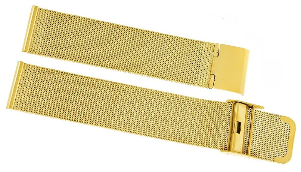 bransoleta siatka złota 20 mm 301g20