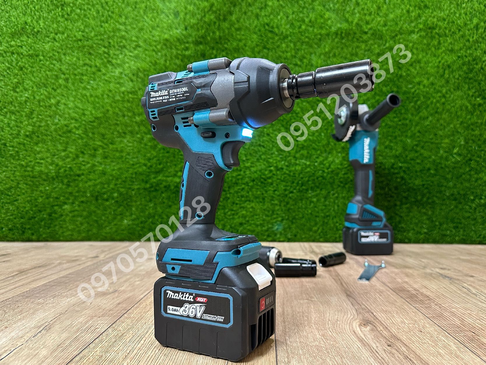 Набор аккумуляторный Makita Болгарка DGA504BL Гайковерт DTW850BL 36V9A