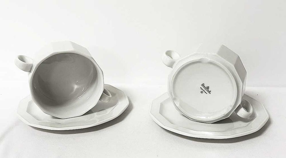 2 Filiżanki + dzbanek na talerzykach marki Rosenthal