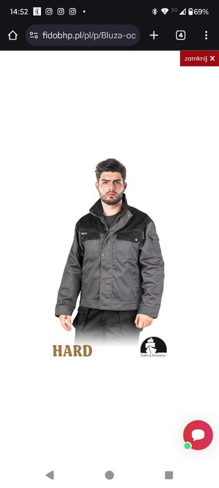 Bluza ochronna/ robocza LEBER&HOLLMANN XL